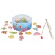Medinis žaidimas - žvejyba su magnetais „Vandens gyvūnai"